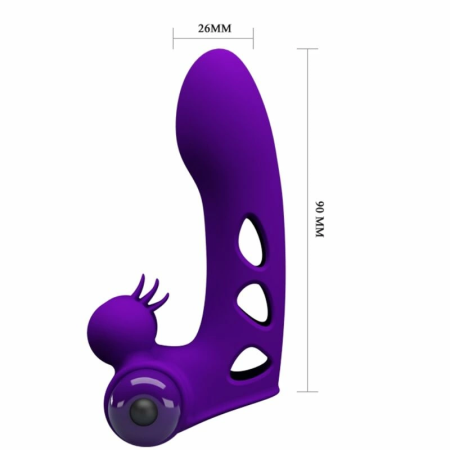 Pretty Love Orlando Violet Finger Vibration Device - 10 Modes, Compact Design
