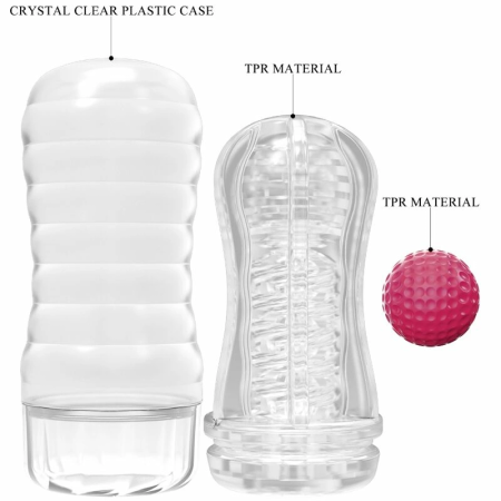 Pretty Love Pink Cup - Soft Textured Intimate Sleeve with Rolling System