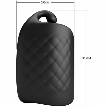 Pretty Love Black Intimate Glans Trainer Rechargeable Vibrating Model 0801S
