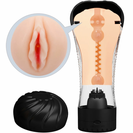 Pretty Love Naomi Vibro Cup - Vibrating Intimate Device, Flesh, 23 cm
