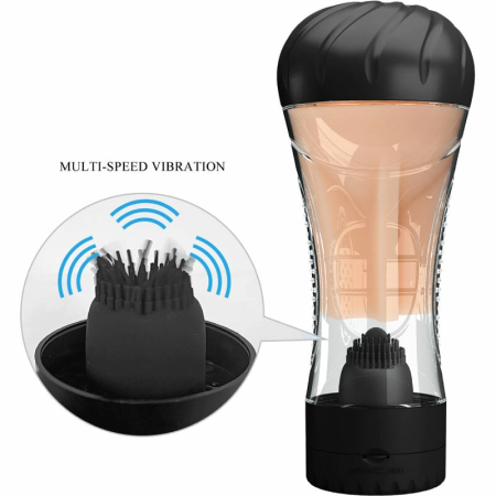 Pretty Love Naomi Vibro Cup - Vibrating Intimate Device, Flesh, 23 cm