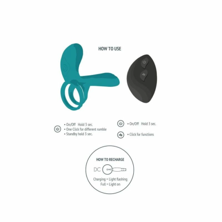 XOCOON Couples Vibrating Ring Green - Flexible Design for Partners
