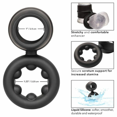 CalExotics Alpha Dual Magnum Silicone Support Ring Black
