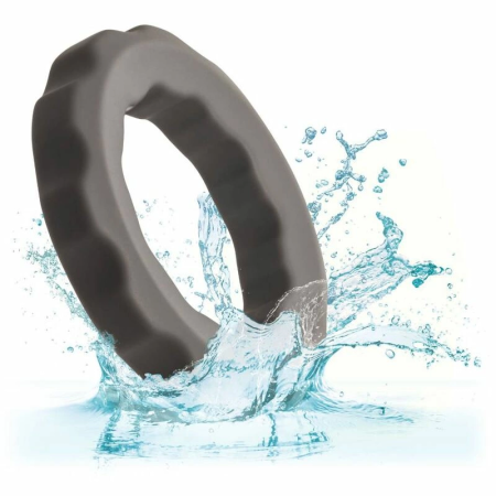 CalExotics Alpha Erect Ring Grey - Ultra-Stretchy Liquid Silicone Enhancer