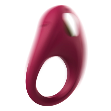 Cici Beauty Premium Silicone Vibrating Ring - Red, USB Rechargeable, IPX7