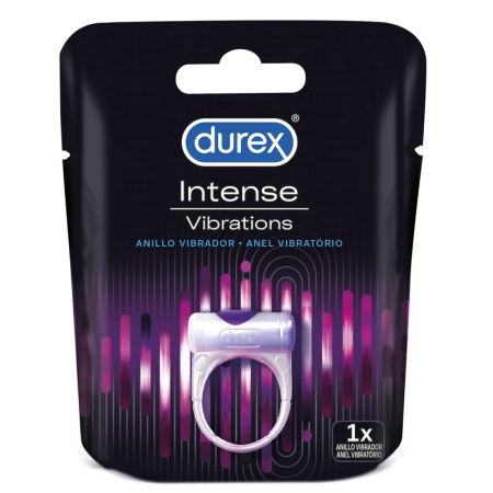Durex Intense Vibrations Stimulation Ring, Compact, Discreet, 20min Use
