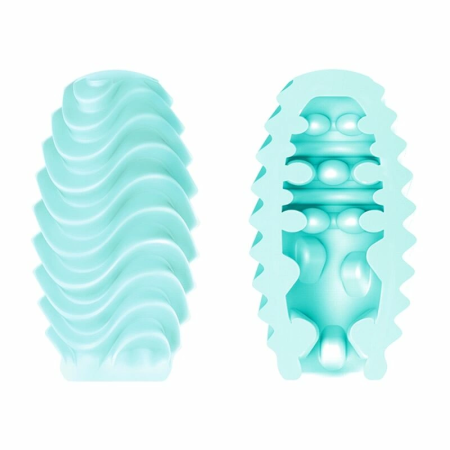 Pretty Love Turquoise Double-Sided Intimate Egg - Reversible, Stretchable TPR