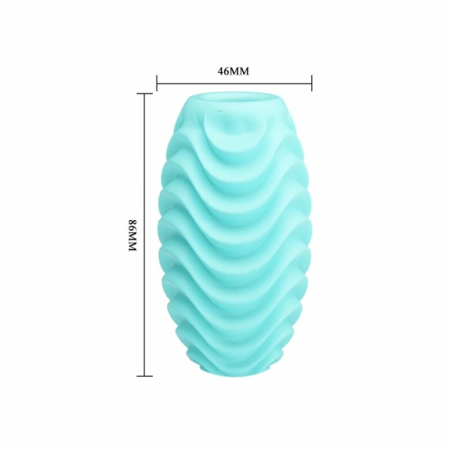 Pretty Love Turquoise Double-Sided Intimate Egg - Reversible, Stretchable TPR