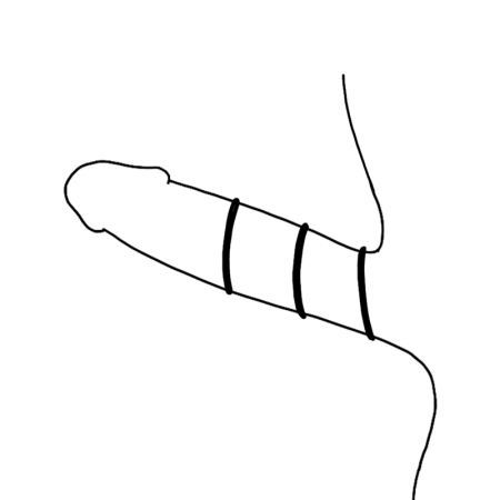 OHMAMA Set of 3 Black Silicone Support Rings - Flexible & Body-Safe