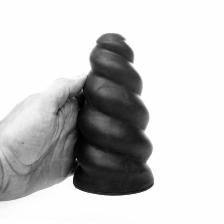 ALL BLACK Flick Intimate Spiral System, 17 cm, Phthalate-Free, Black