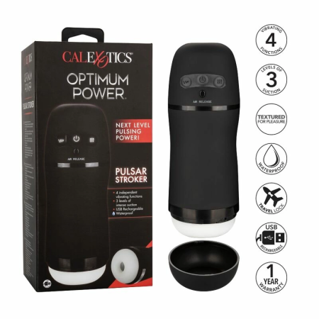 CalExotics Optimum Power Pulsar Intimate Device with Vibration & Suction