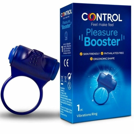 CONTROL Pleasure Booster Vibrating Silicone Ring - Intimate Stimulation System