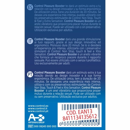 CONTROL Pleasure Booster Vibrating Silicone Ring - Intimate Stimulation System