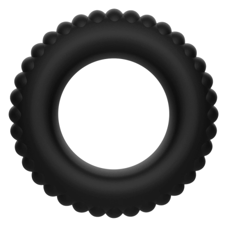 Addicted Toys Silicone Ring Set 4 Sizes Flexible Body-Safe Black