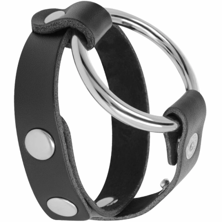 Darkness Adjustable Metal Intimate Ring Black - Nickel-Free, Universal Fit