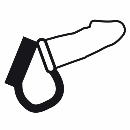 Darkness Adjustable Metal Intimate Ring Black - Nickel-Free, Universal Fit