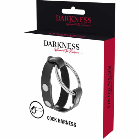 Darkness Adjustable Metal Intimate Ring Black - Nickel-Free, Universal Fit