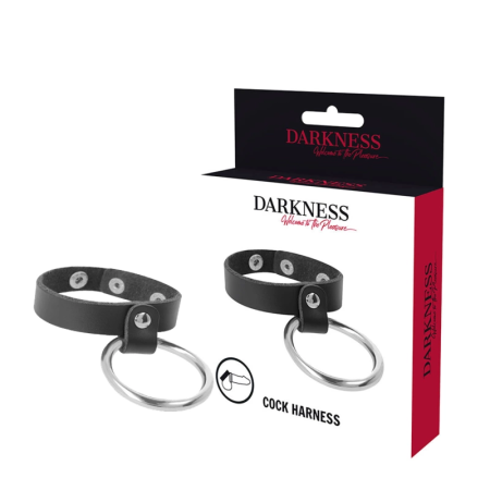 Darkness Premium Metal Ring System Black & Silver - Adjustable Intimate Accessory