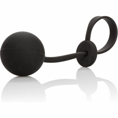 CalExotics Weighted Lasso Silicone Ring 4.5cm 110g Adjustable Black