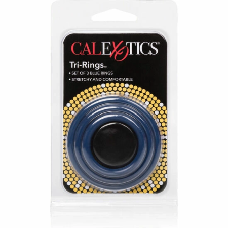 CalExotics Tri-Rings Blue Silicone Set of 3 Sizes - Flexible System