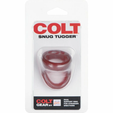 CalExotics COLT Snug Tugger Red - Dual Support Stretch Ring TPR
