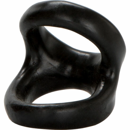CalExotics COLT Snug Tugger Black - Dual Support Anatomical Ring TPR