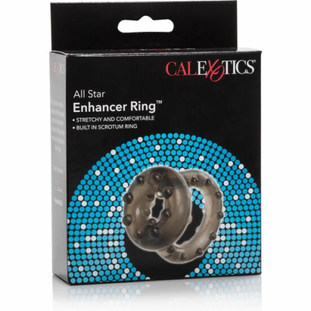 CalExotics All Star Enhancer Double Support Ring TPR Clear