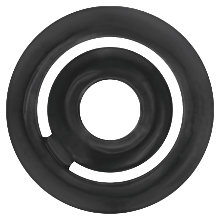 Addicted Toys Potenz Dual Silicone Support Ring Set Black 42/20mm