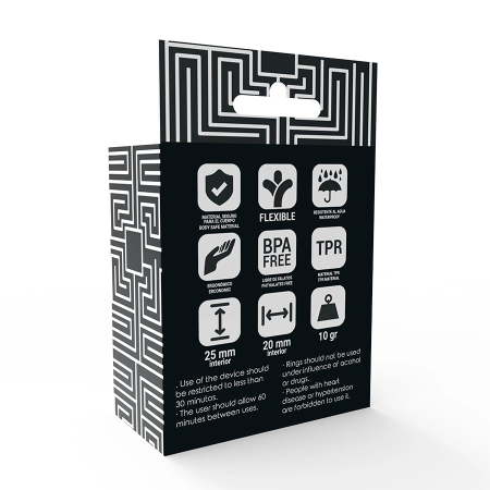 Addicted Toys Set of 3 Black Silicone Support Rings - Adjustable Sizes