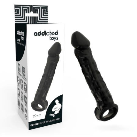 Addicted Toys Extension Sleeve Black 20cm - Anatomical Enhancement System