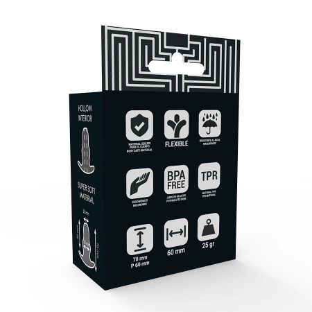 Addicted Toys Small Transparent Expansion Plug 7 cm TPE Waterproof