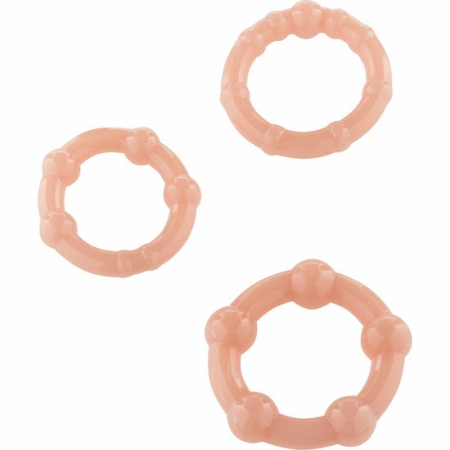 Seven Creations Set - Trio of Flexible Skin-Tone Support Rings Silicone