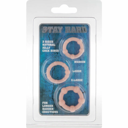Seven Creations Set - Trio of Flexible Skin-Tone Support Rings Silicone