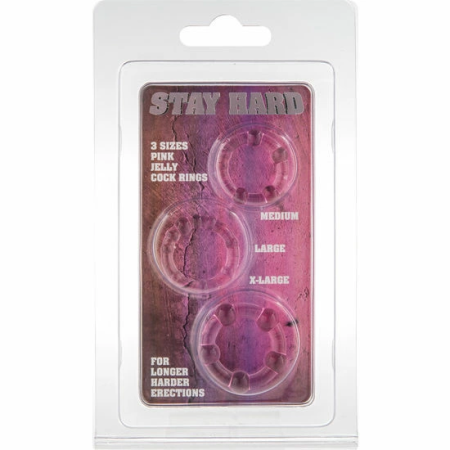 Seven Creations Pink Silicone Support Rings Set of 3 - Adjustable Sizes