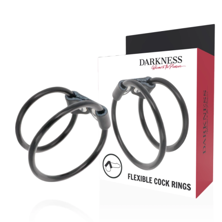 Darkness Adjustable Dual Ring System Leather & Rubber Universal Fit