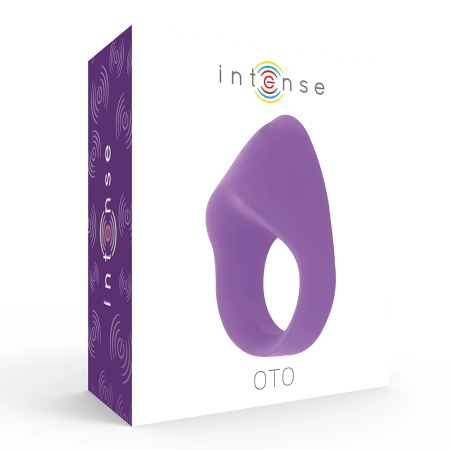 INTENSE OTO Lilac Rechargeable Silicone Vibrating Ring, 20 Modes, Waterproof