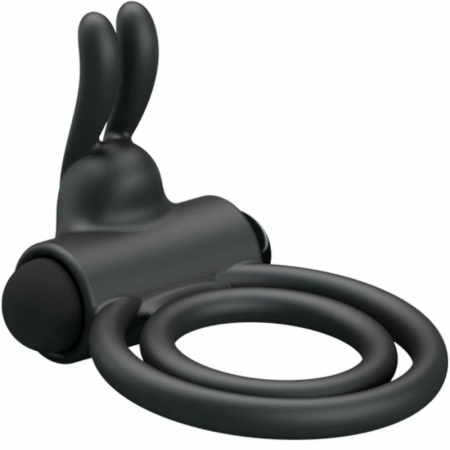 Pretty Love Osmond Silicone Vibrating Support Ring, Waterproof, Black
