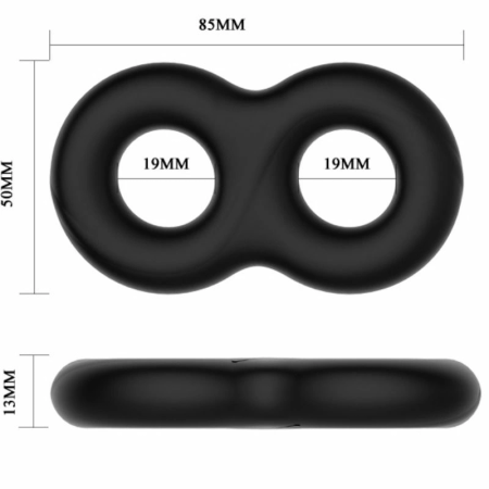 Crazy Bull Double Medical Silicone Support Ring - Extra Flexible 8.5 cm