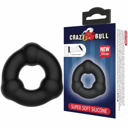 Crazy Bull Super Soft Silicone Comfort Ring with Nodule Texture 5.4cm