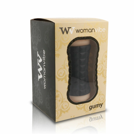 Womanvibe Gumy Dual-Entry Intimate Stimulation Sleeve 13.4cm TPR Silicone