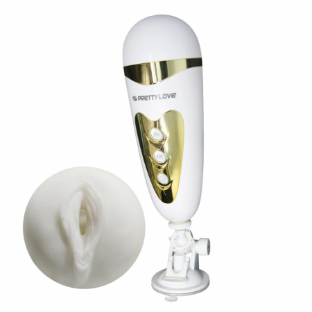 Pretty Love Sally Male Device with Vibration, Sound & Suction Cup - USB Rechargeable