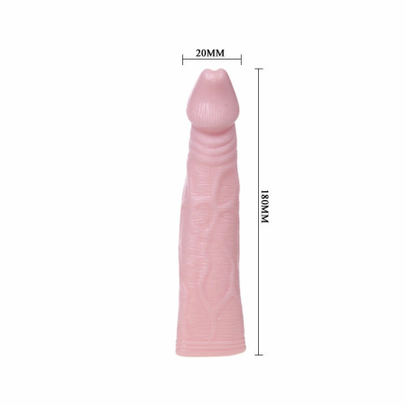 Baile Fantasy Vibe Extension TPR Model with Vibrating Tip 18cm