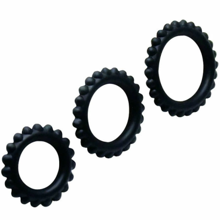 Baile Titan Set 3 Silicone Support Rings Black 28/24/19 mm