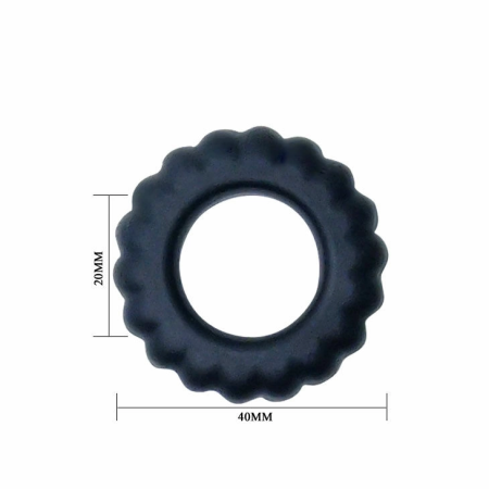 Baile Titan Silicone Support Ring Black 2 cm Flexible Design