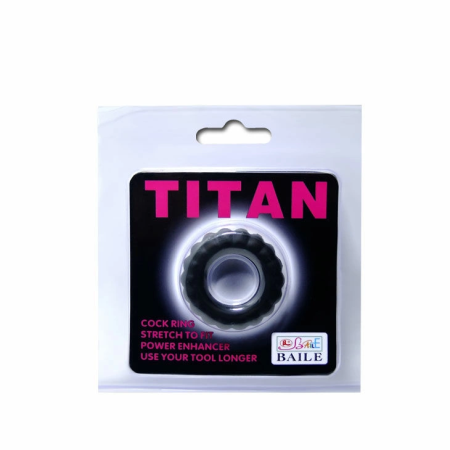 Baile Titan Silicone Support Ring Black 2 cm Flexible Design