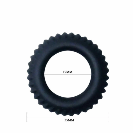 Baile Titan Performance Ring Black 1.9 cm Silicone Adjustable