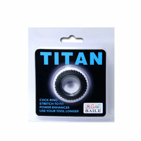 Baile Titan Performance Ring Black 1.9 cm Silicone Adjustable