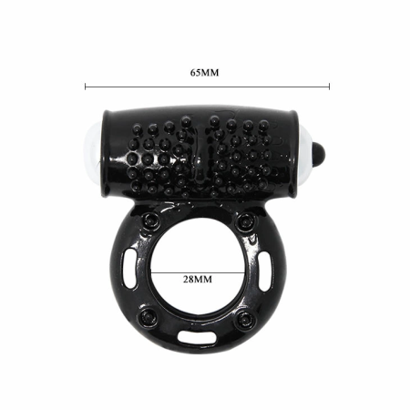 Baile Power Ring Intimate Stimulation System 10-Mode Black TPR