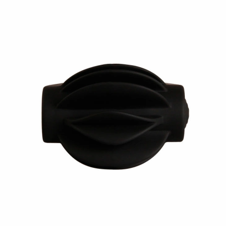 Pretty Love Chester Black Silicone Vibrating Ring - Ergonomic Design