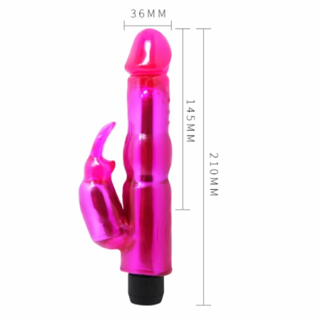 Baile Rabbit Fantasy Vibe Purple Dual-Motor Intimate Machine Silicone